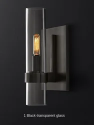 Industrial Style Modern Wall Lamp Living Room Bedroom Bedside Lamp Minimalist Glass TV Background Wall Creative Corridor Lamp