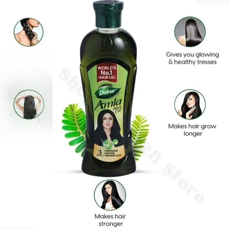 India Dabur Amla Hair Oil Indian Gooseberry Nourishes Black Hair Smooth Hair Oil Improves Dry 110ml