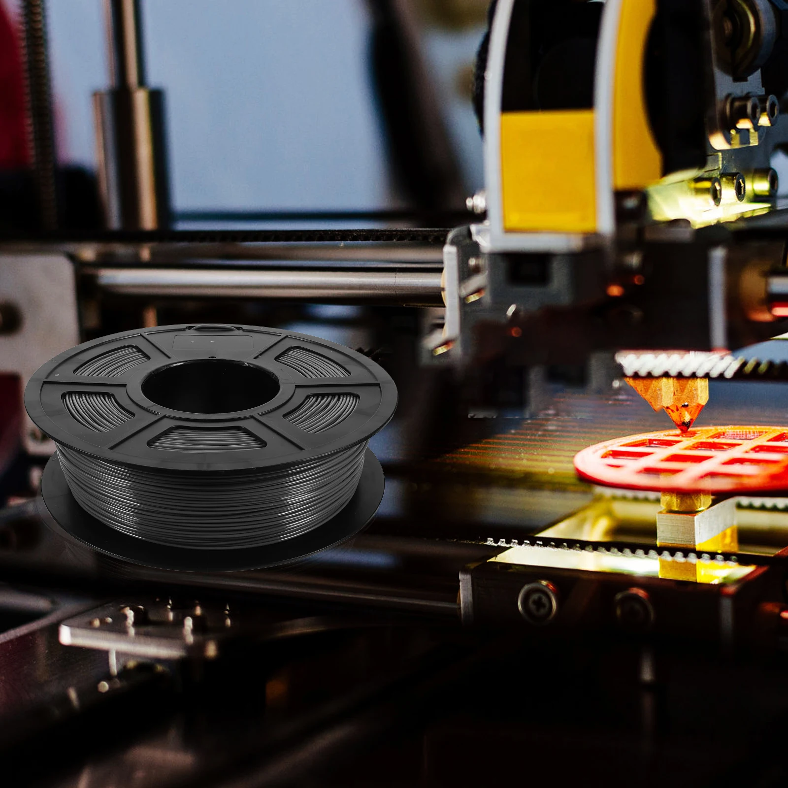 

High Molecular 1.75mm Grey 1kg +/-0.03mm 3D Printer Accessories Impact Resistant Flexible Composite