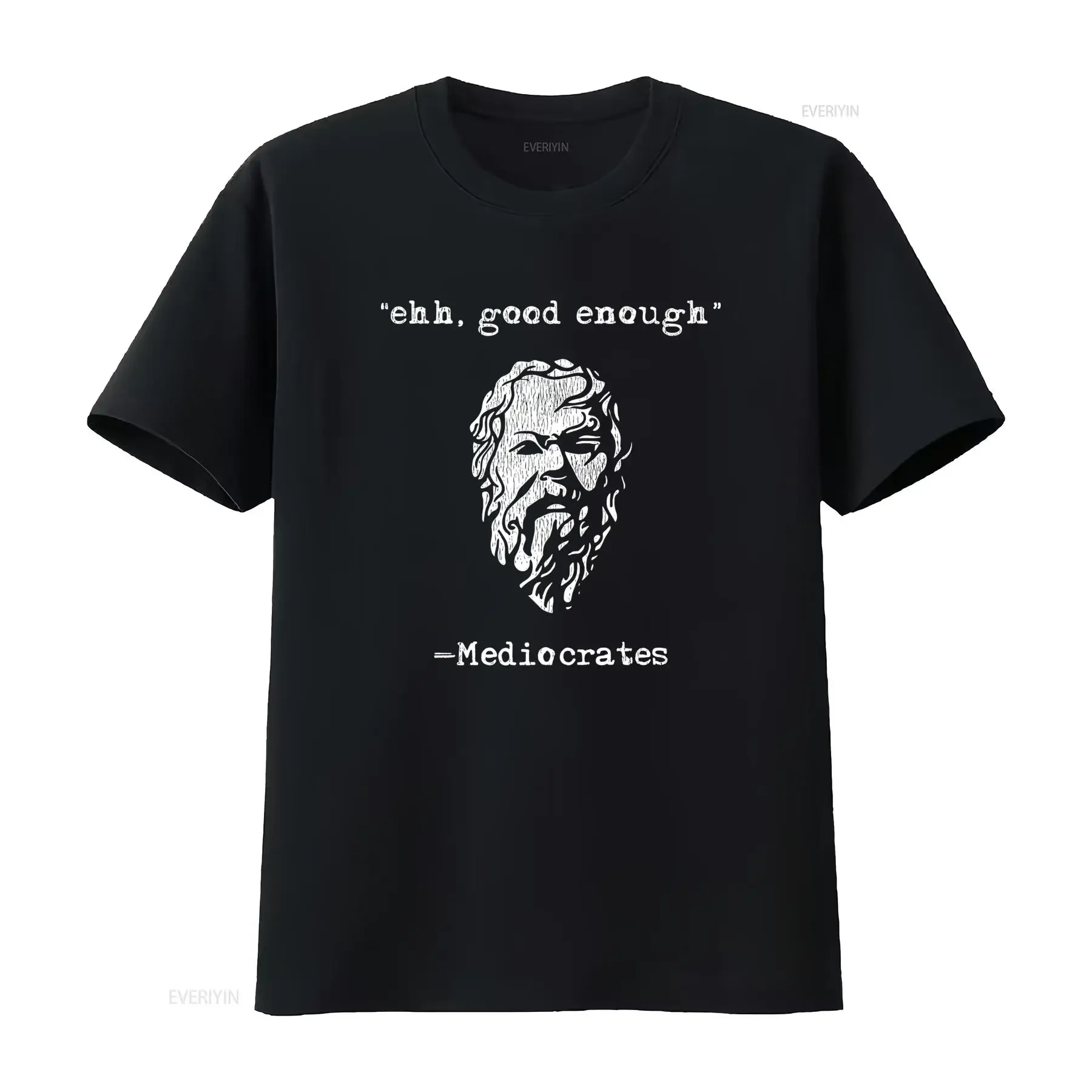 T-shirt vintage Mediocrates eh Good Enough Sarcasm, tailles S à 5XL, livraison rapide, effet délavé, doux, légèrement extensible, pour homme