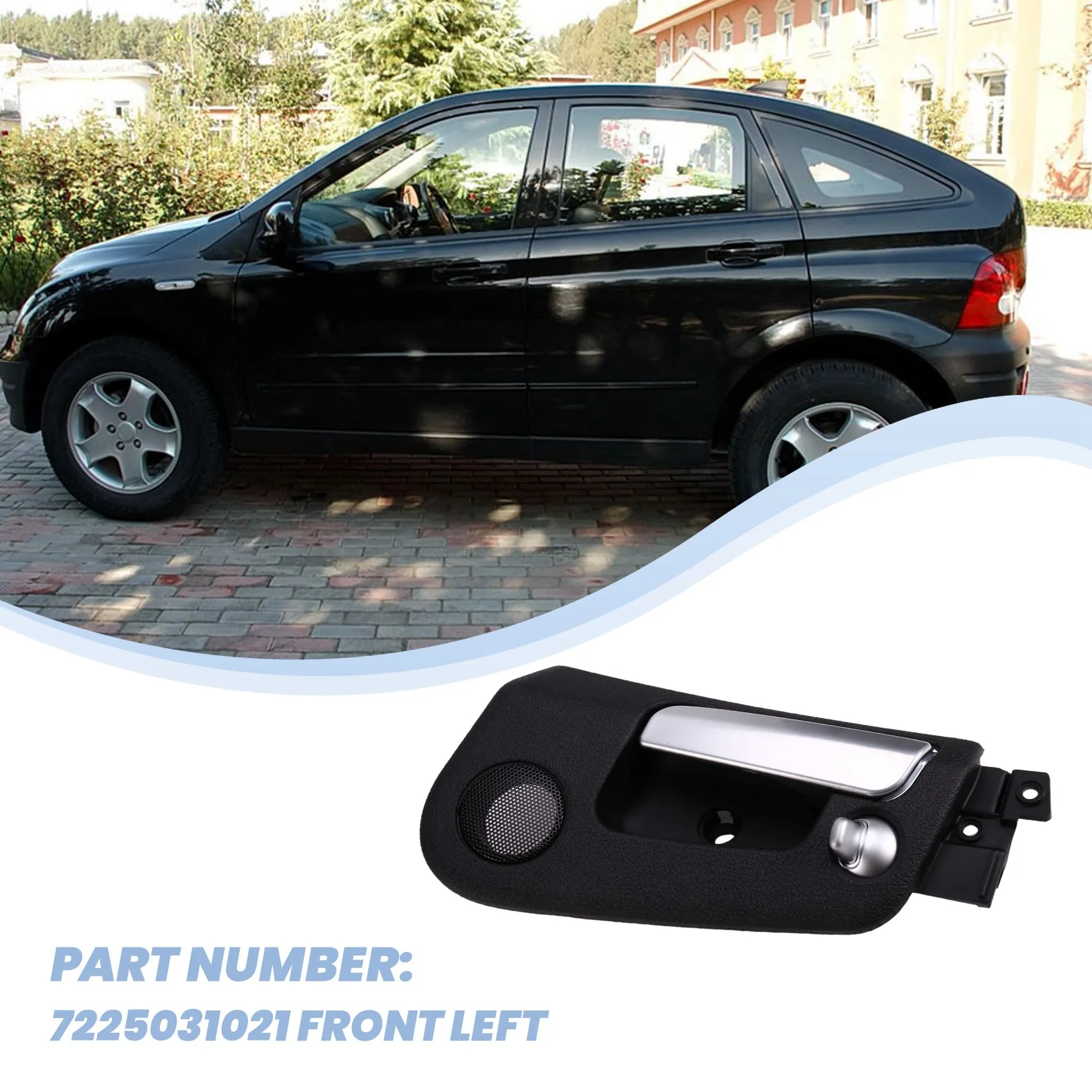 M93K-مقابض الأبواب الداخلية مقبض جانبي داخلي لسيارة سانج يونج كيرون أكتيون/سبورتس 2005-2007 Roewe W5 2011-2014 #1