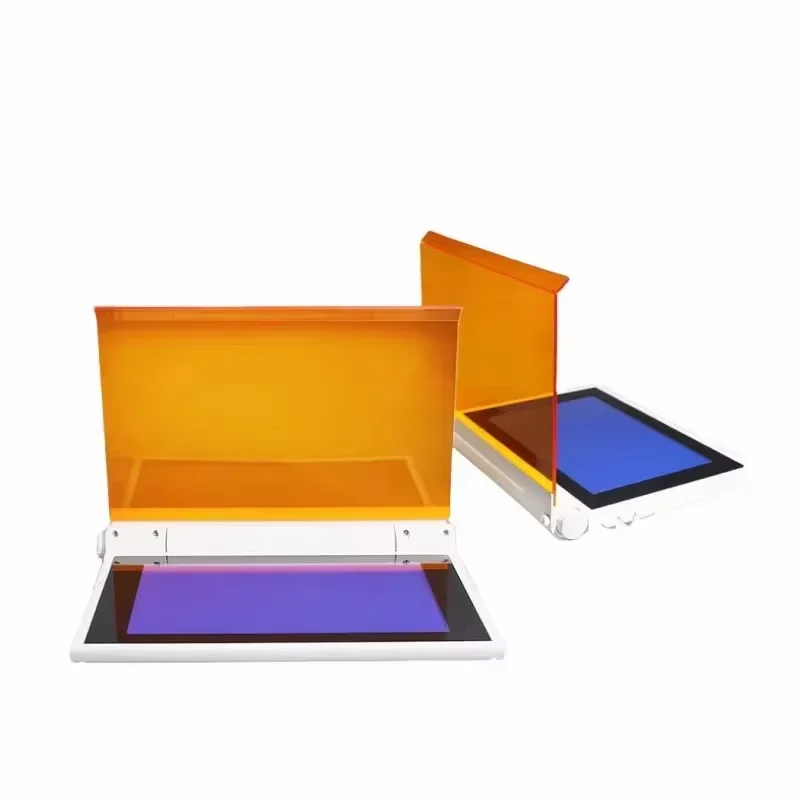 Blue Light Gel Imaging System with Ultra-Thin Gel Staining & UV Transilluminator - Precise DNA/RNA/Protein Analysis for Labs