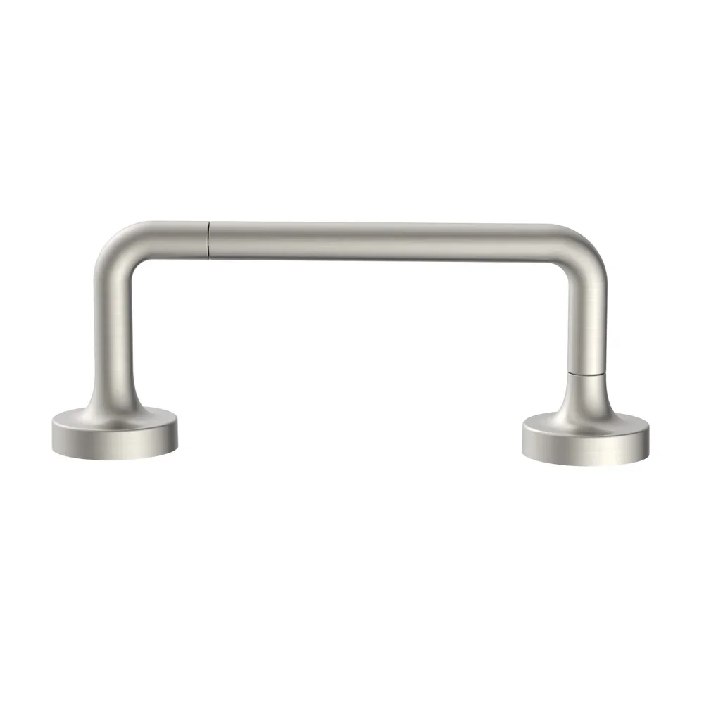 Настенный держатель для туалетной бумаги, чистый современный дизайн, отделка из атласного никеля, удобная структура, простая установка, аксессуар для ванной комнаты