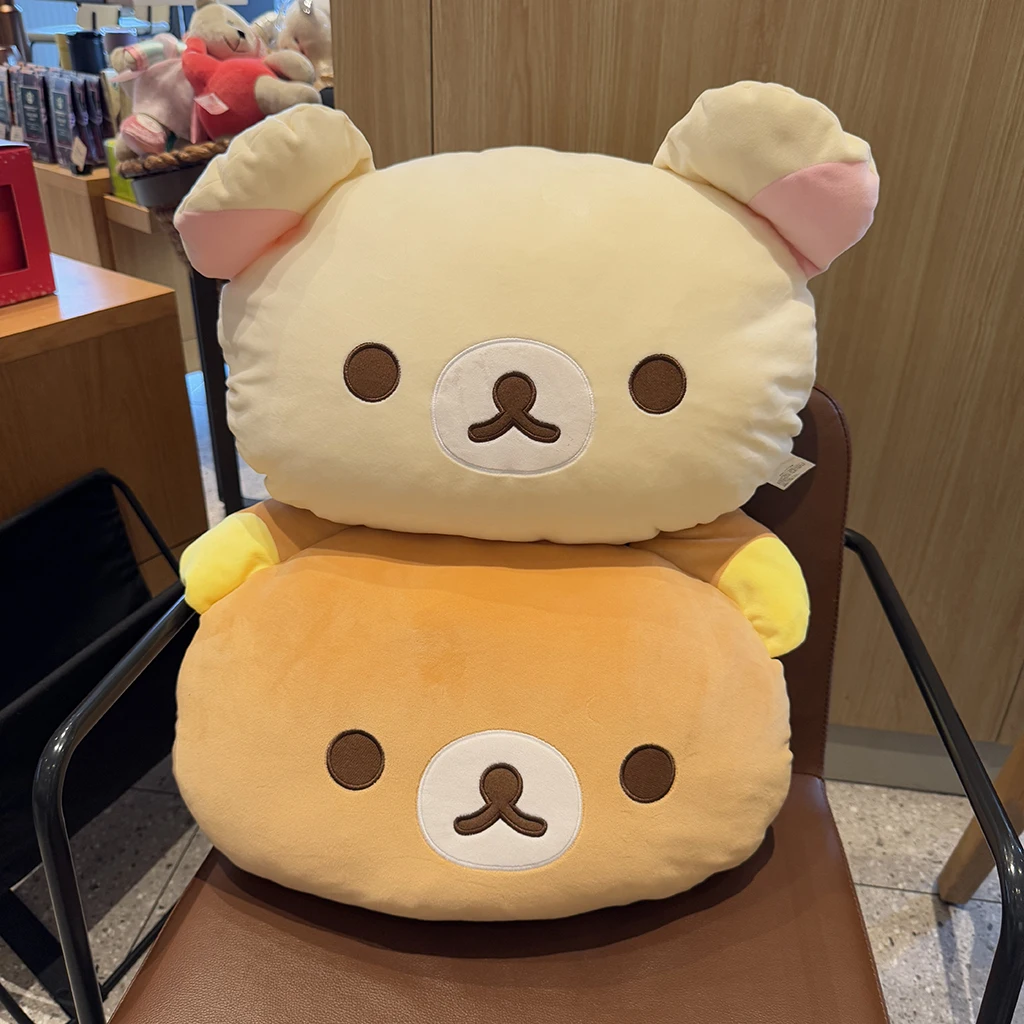 

Милая плюшевая подушка Rilakkuma Kiiroitori, плюшевые мягкие коричнево-белые медведи, цыпленок, плюшевая игрушка, обнимающаяся декоративная подушка, домашний декор