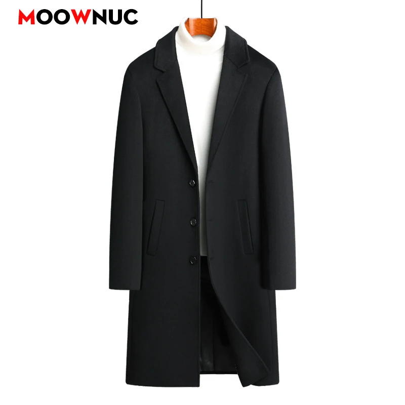 

Long Jacket Men Clothing Men's Autumn Trench Coat Warm Woolen Overcoat Male Winter Men's Wear Woollen Coat Male Warm Mens New