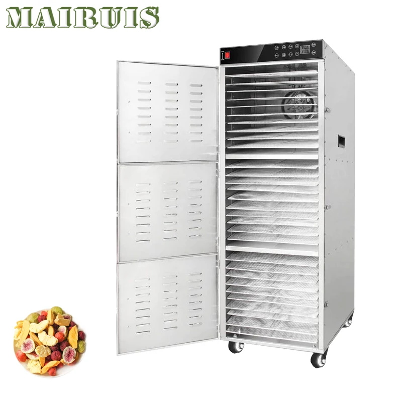 Commercial Stainless Steel Fruit And Vegetable Dryer Dehydrator Machine With Vertical 30Trays