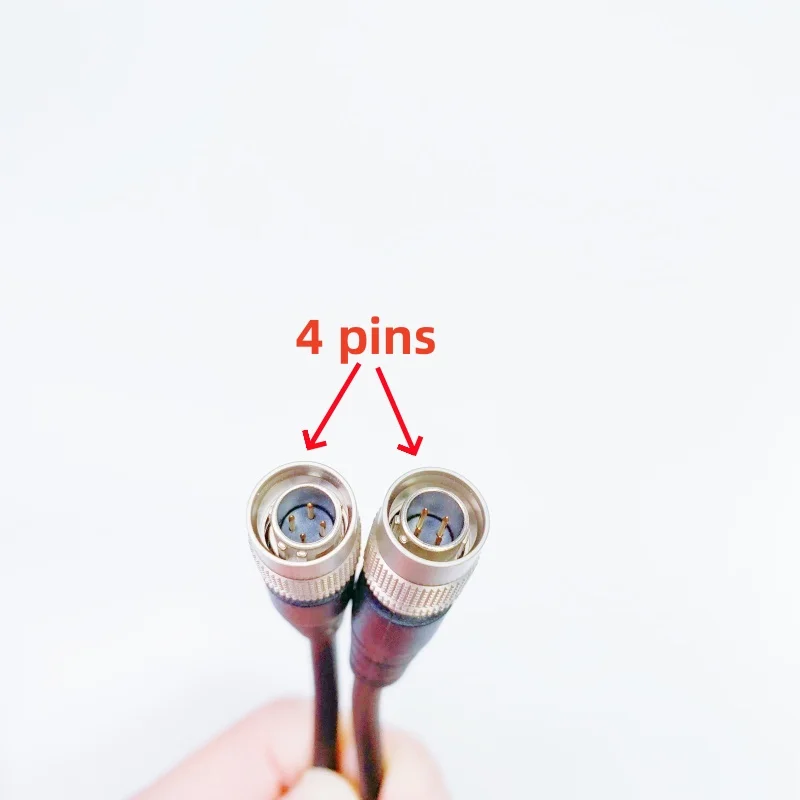 Adjustable Right-Angle Hirose Connector 4 pin to 4pin for Sound Devices 688 788T , zoom F4 F8 POWE CABLE