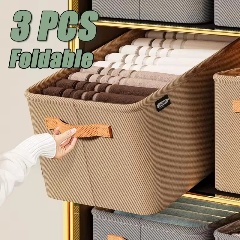 

1/2/3PCS Collapsible Clothing Organizer Closet Clothes Pants Storage Closet Organizer Drawer Organizer Toy Storage