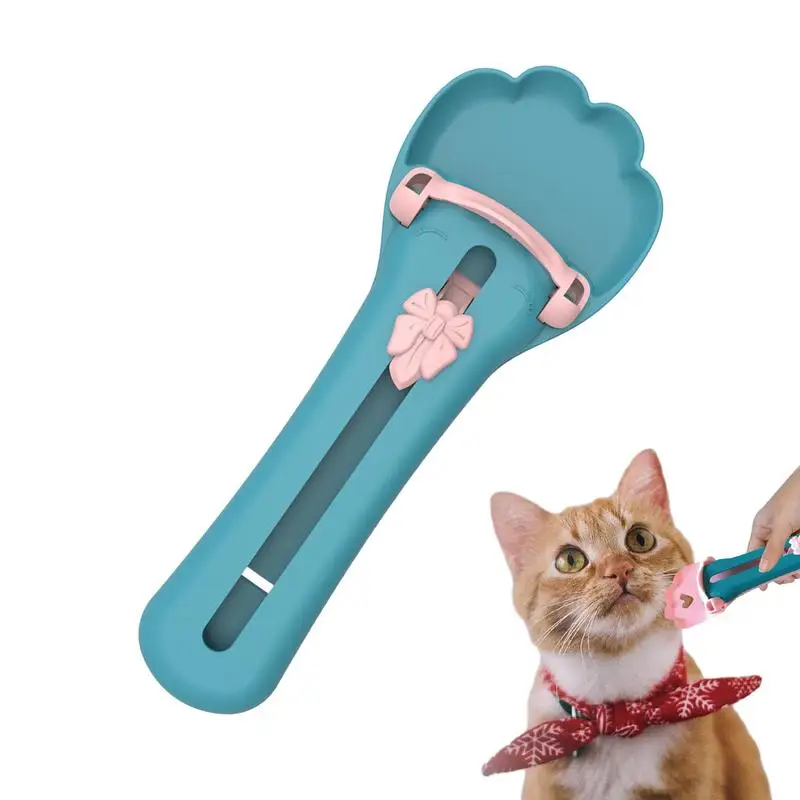 Pets Feed Spoon Cat Wet Treat Bars Squeezer Cereal Dispenser Puppy Kitten Snack Liquid Food Scoop Wet Treat Accessories Supplies