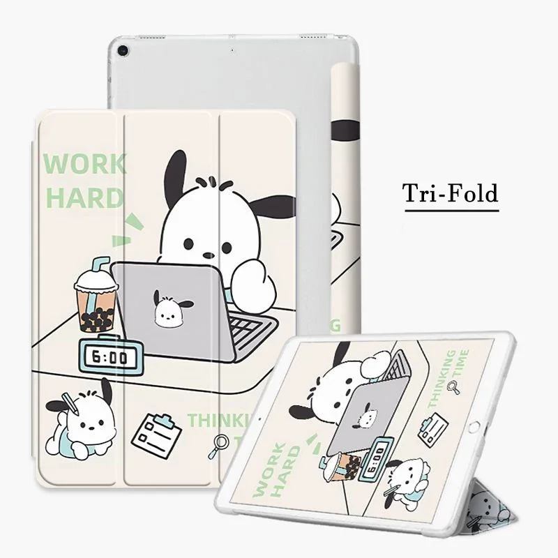 

For 10th Generation 10.9 Inch Pochacco iPad Case 7/8/9th 10.2in Cartoon Case 2024 Air Pro 11in Mini4 5 Tablet Cover Kids Gift