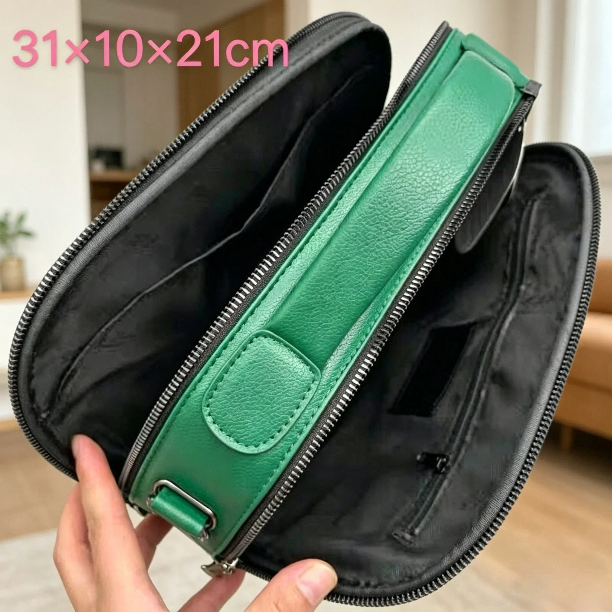 Korean Fashion Golf Bag Waterproof Dual Layer Crossbody Shoulder Handbag Sports Storage Carry Pouch view 6