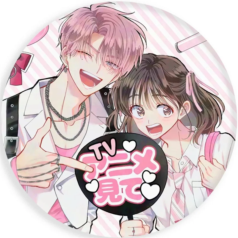 Tamon-kun Ima Docchi Fukuhara Tamon Utage Kinoshita Tinplate Brooch Cartoon Figure Pins Backpack Hat Decor  Badge Cosplay Props image 4