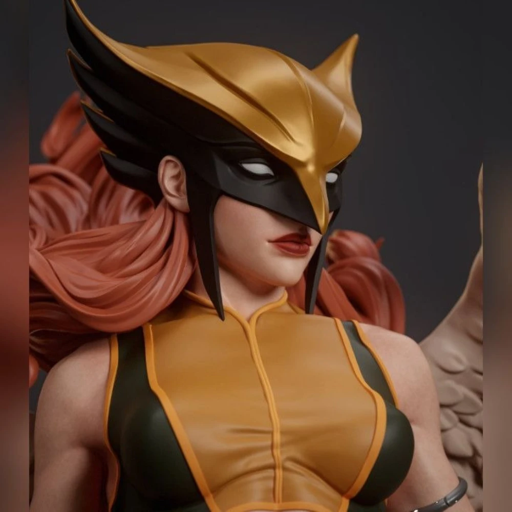 Eagle Woman Resin White Mold High-precision Model Components 3D Printed DIY Coloring Self-assembly Figurines Miniatures