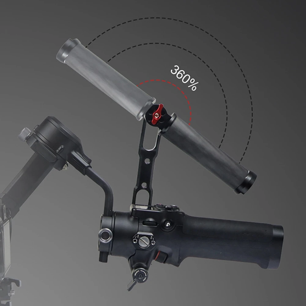 Pegangan dapat disesuaikan pegangan lipat L braket Chute Clamp Mount untuk DJI Ronin RS2 RSC2 genggam Stabilizer Monitor ekstensi