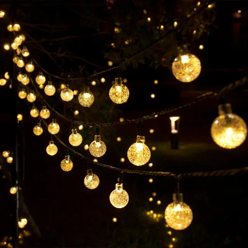 Solar String Lights 20/50/100LEDs Fairy Lights Outdoor Garden Wedding Decoration Lamp 5M/7M/12M Waterproof Garland Solar Lamp