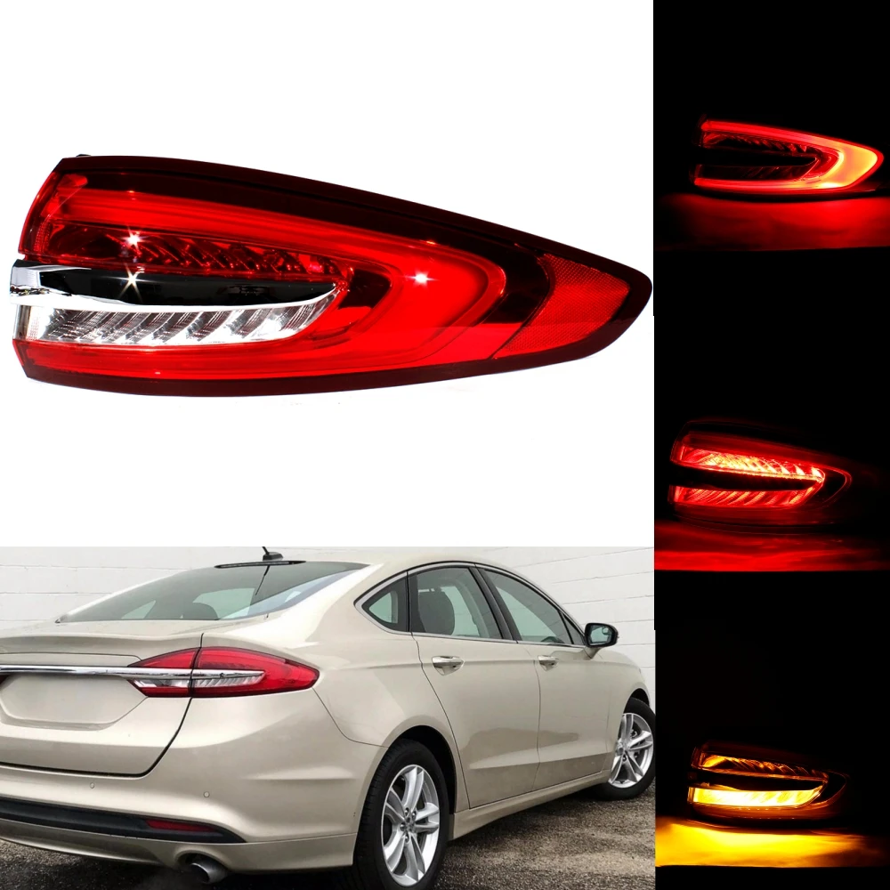 

Right Outer Side Tail Rear Lamp Light With Bulbs HS73-13404-AD For Ford Fusion 2017 2018 2019 2020 2021 2022