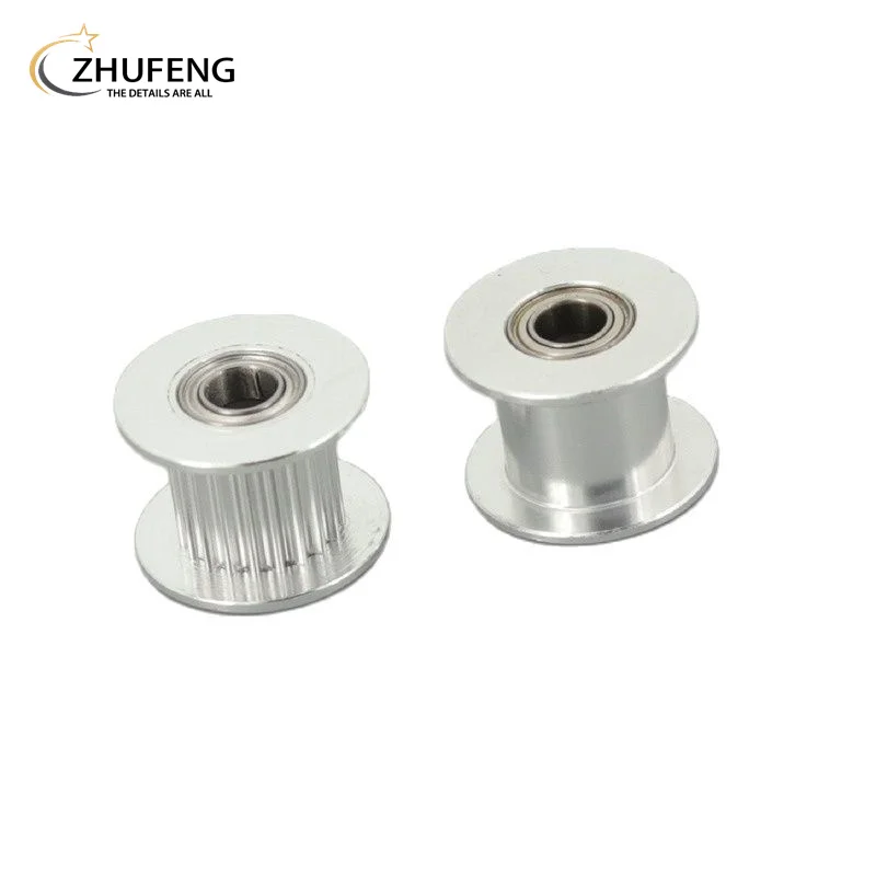 GT2 2GT 20 Teeth Synchronous Timing Idler Pulley Bore 3 4 5 6 8mm With Bearing  For 6 10 15mm Belt 3D Printer Accessories