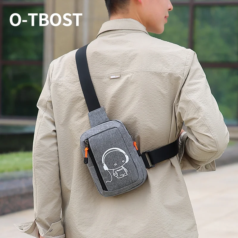 O-TBOST Stylish Men\'s Chest Bag for Cycling - Crossbody Bag 2024 New