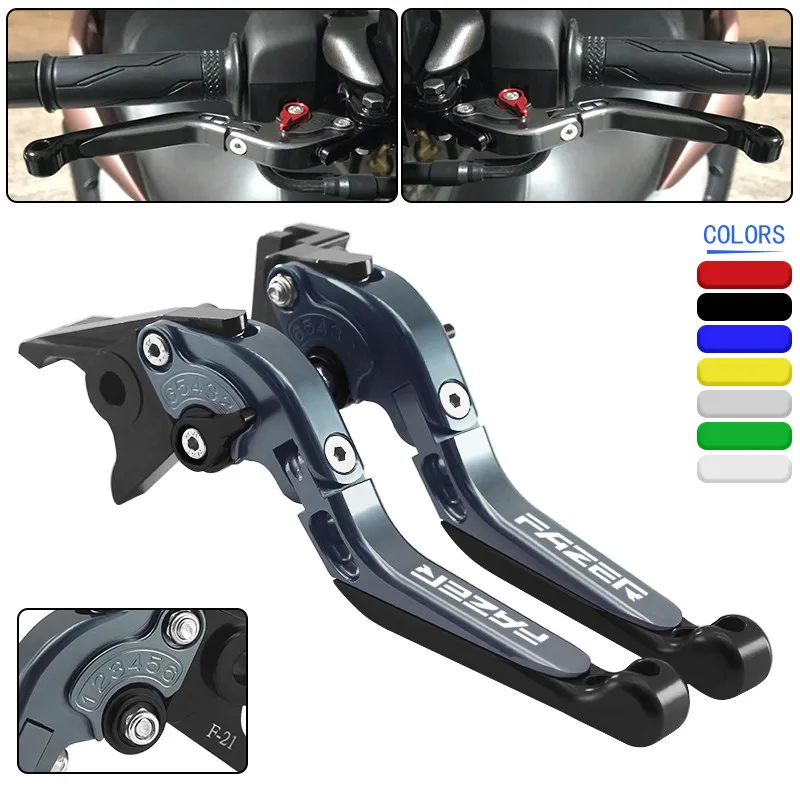 

For YAMAHA FZ8 FZ6 FZ1 FZ1N/S FAZER Adjustable Handle Brake Clutch Motorcycle Accessories Extendable Folding Brake Clutch Levers