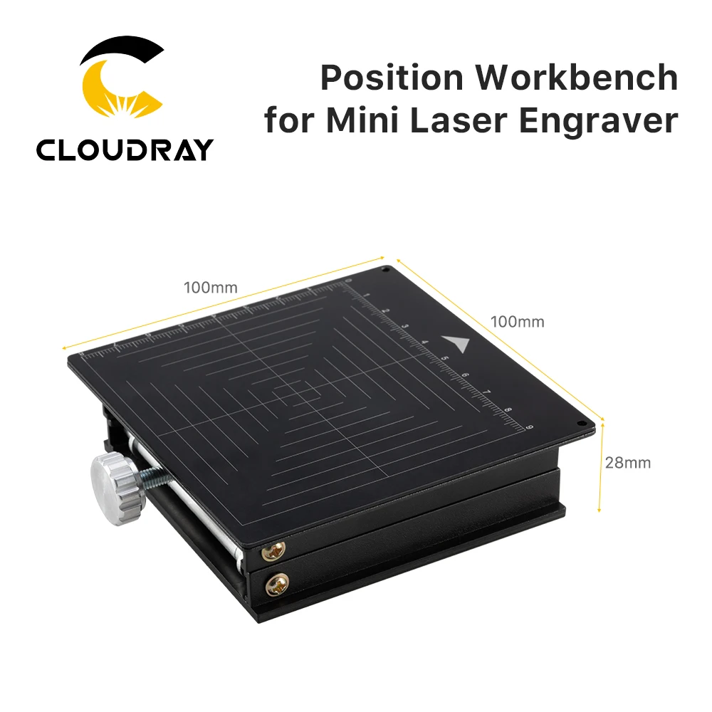 Cloudray Position Workbench 100x100mm MINI Hold Object in Place Marking for Mini Blue Laser Engarver Machine