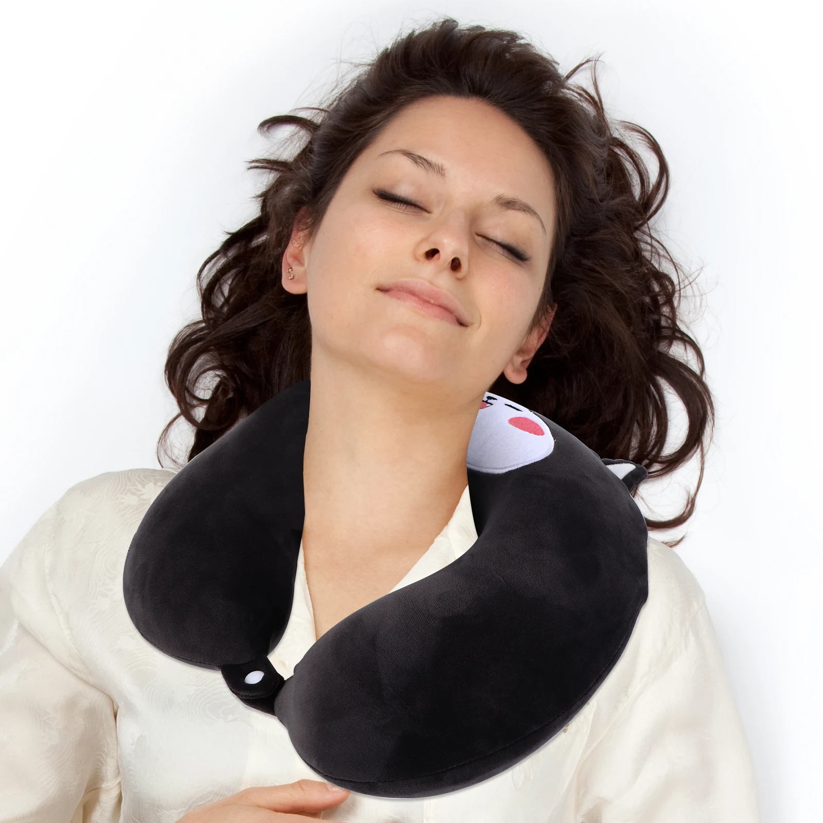 

U shaped Neck Pillow Children Cartoon Animal Travel Support Bed Pillows Cervical Pressure Reduction Cozy Cotton