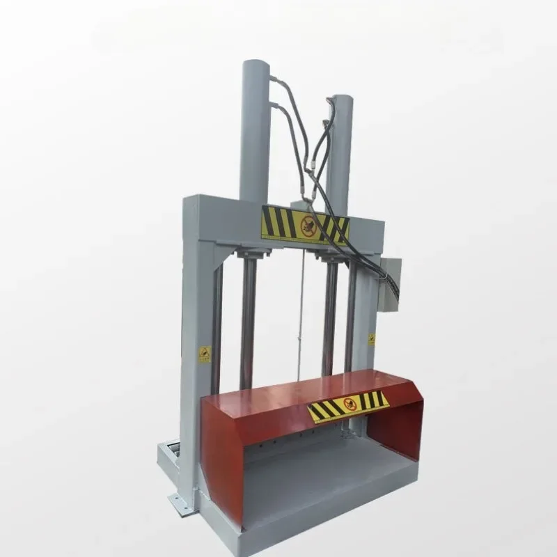 Automatic vertical hydraulic rubber cutting machine, high-efficiency cutting expert for rubber, plastic drums