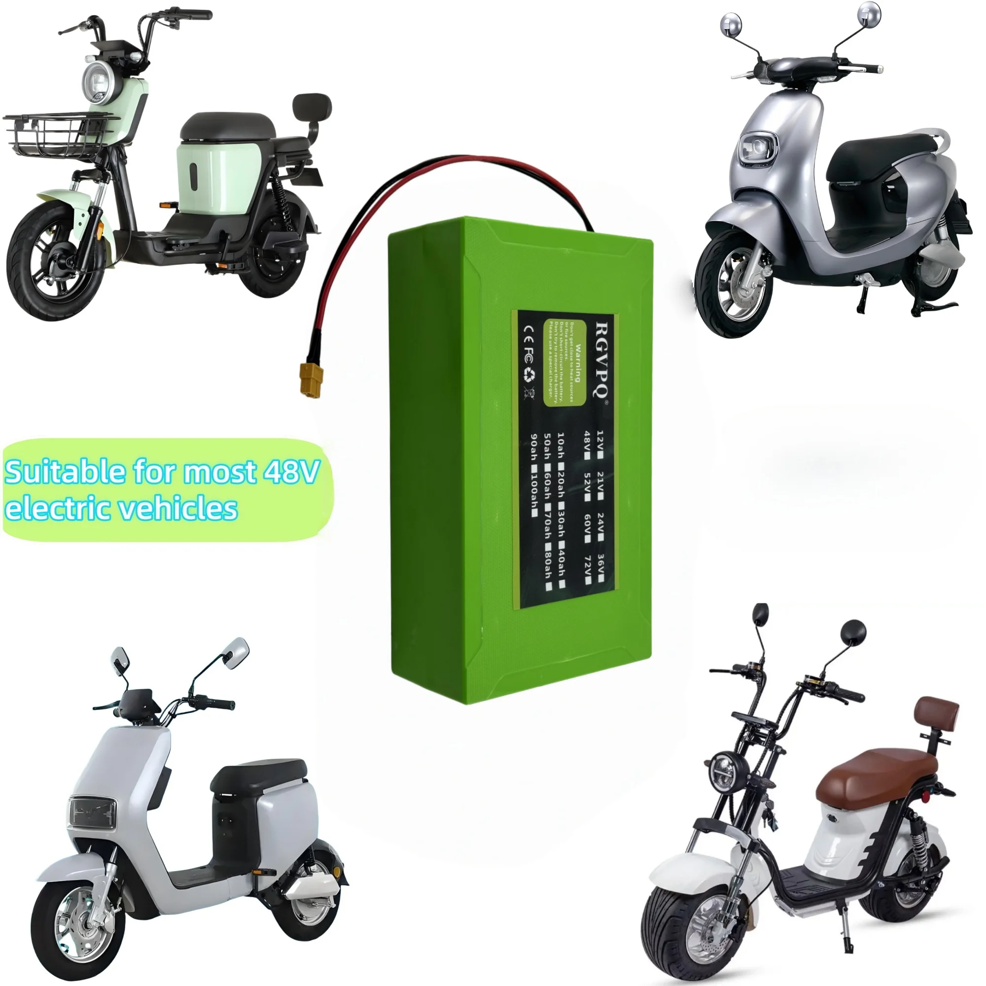 

Air transportation, RGVPQ, 18650 lithium battery 48V13S6P20AH, suitable for OEM vehicles, electric bicycles and other equipment