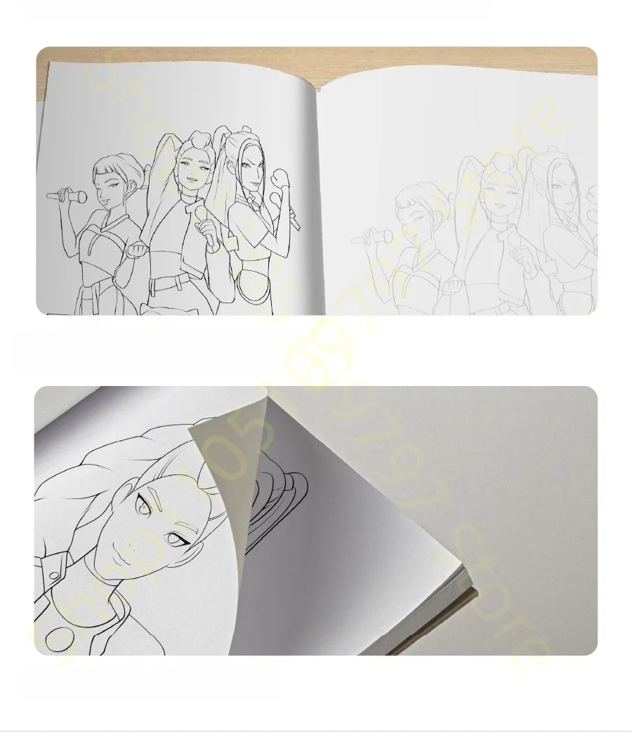 Anime-Mädchen Lumi Mila Zoi Hexenjäger-Bleistifte 2B HB Farbstifte Niedliches Cartoon-Schüler-Schreibwarenset für Tägliches Lernen Geschenke – Detail 38