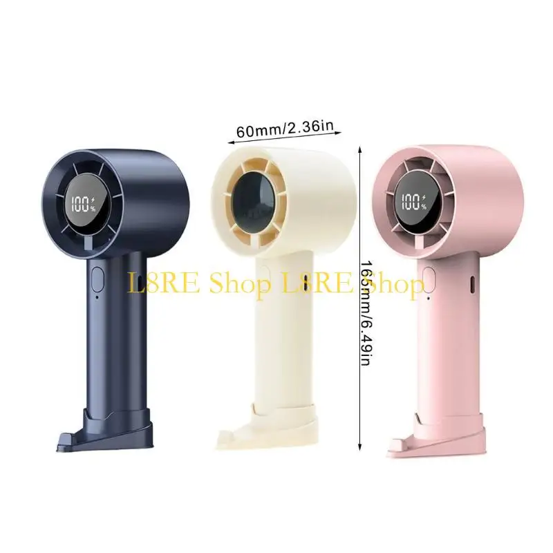 L8RE Portable Fan with Digital Screen for Precise Temperature Control Cooling Fan