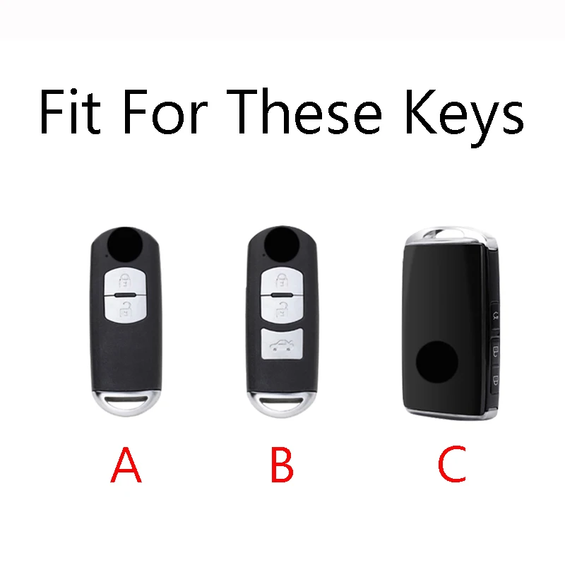 Zinc Alloy Car Key Case Cover Key Bag For mazda 2 3 5 6 gh gj cx3 cx5 cx9 cx-5 cx 2020 Holder Shell Protect Set ​Accessories