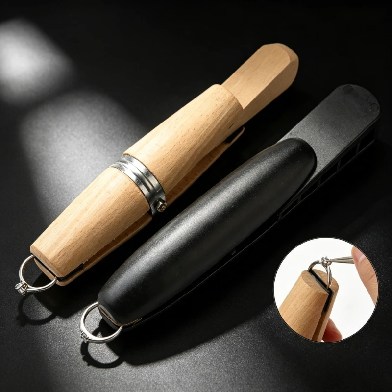 Non Scratch Wood Ring Clamp for Jewelry Setting Micro Carving - Safe Secure Holding Tool for DIY Goldsmith Repair