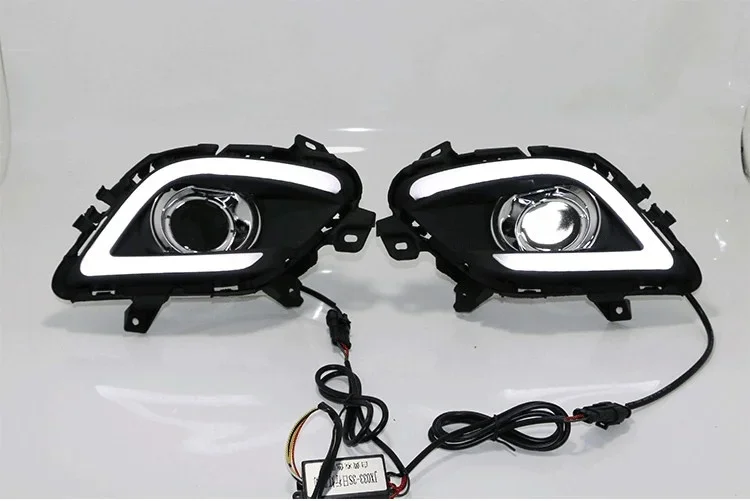 eOsuns led drl daytime running light for Mazda atenza 2014-2016 with Dynamic moving yellow turn signal