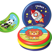 Children's soft plastic creative cartoon flying floppy disk parent-child interactive toy
