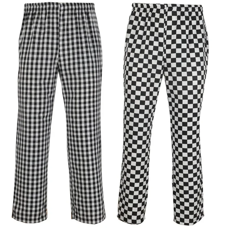 Pantalon de chef pour homme, cuisine de restaurant, unisexe, cuisinier nous-mêmes, léger, baggy fjgy