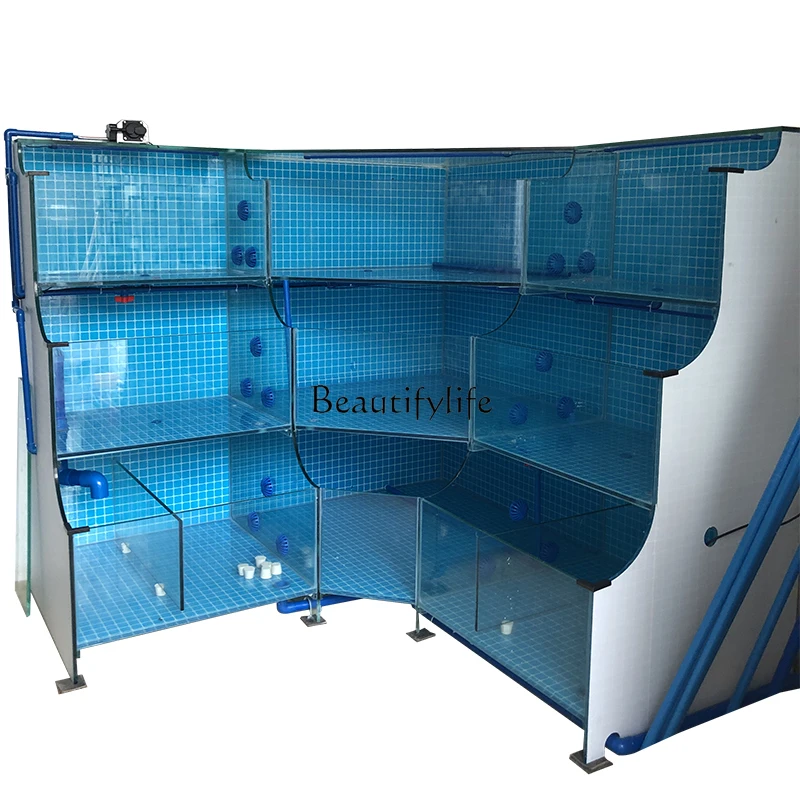 Fixed Seafood Fish Tank Refrigeration Integrated Machine Cylinder Supermarket Seafood Pool Commercial Shellfish Pool