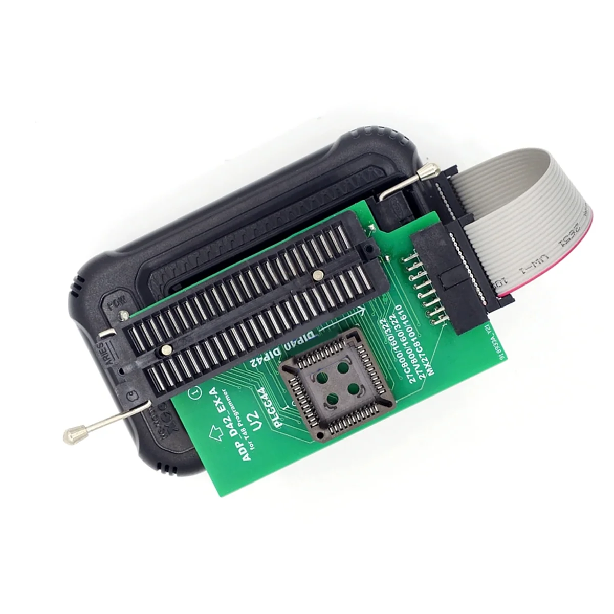 A45U For ADP D42 EX-A Adapter with ZIF Socket for PLCC44 DIP42 27Cxxx 27Vxxx EEPROM Support T48(TL866-3G) Programmer