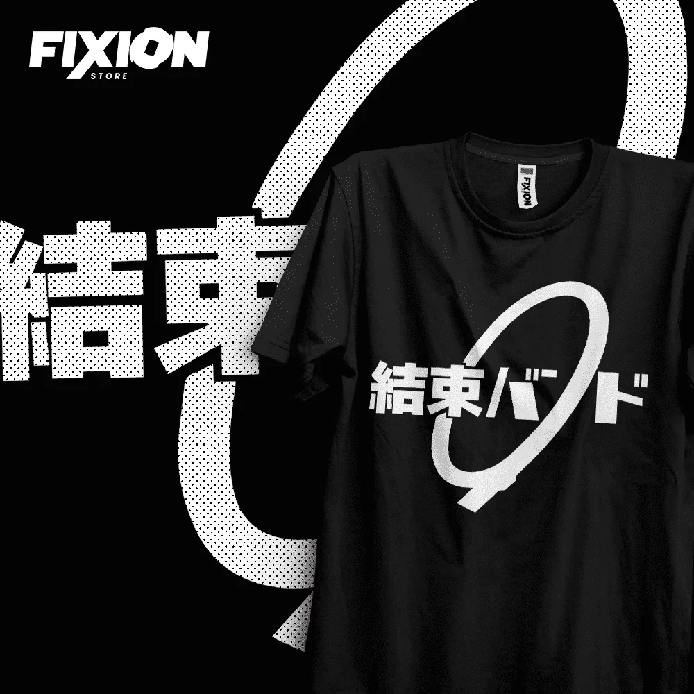 

Bocchi The Rock – Логотип группы Kessoku Аниме Футболка Манга Подарок для любителей аниме Все размеры Хлопок