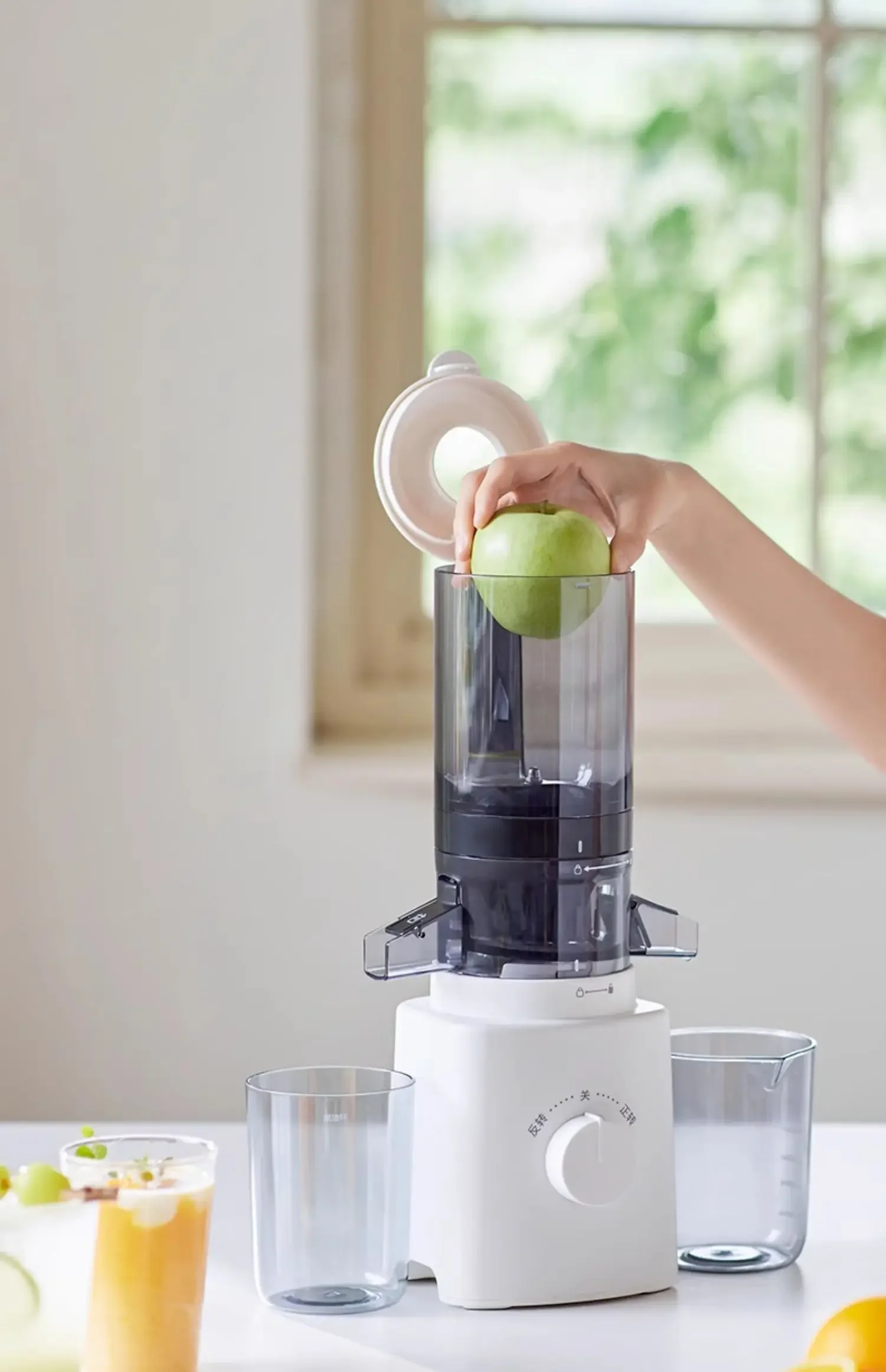 220V olayks Large Mouth Juicer Automatic Home Juice Extractor Pulp Separation AI