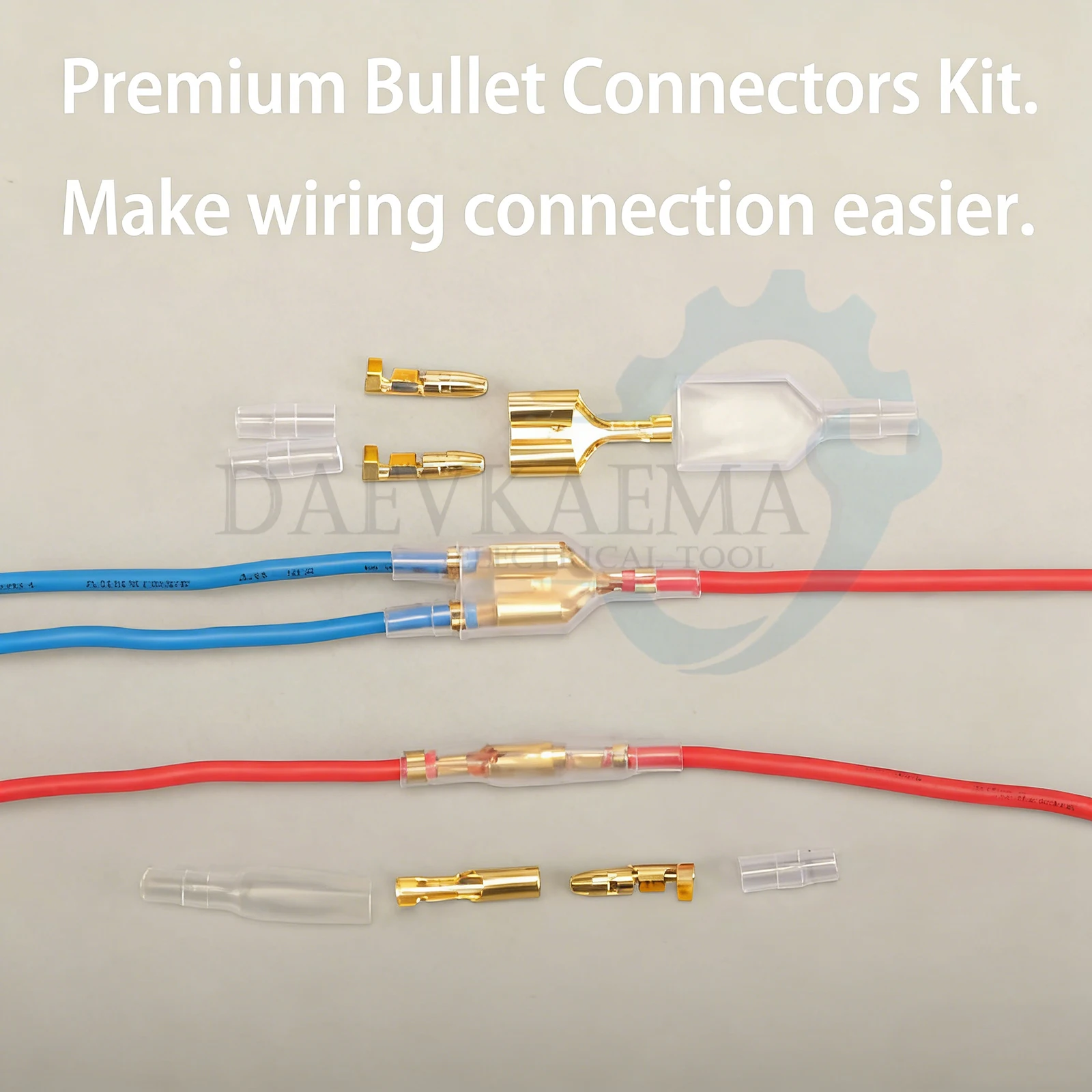 315PCS 2.8/4.8/6.3mm Sealed Spade Crimp Terminals Kit, Insulated Male Female Electrical Wire Connectors with Box