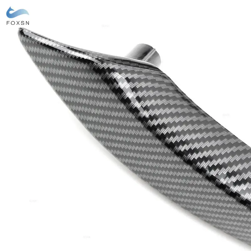 Car Interior Door Panel Handle Pull corrimano Trim Cover per BMW X5 X6 E70 E71 E72 2008 2009 2010 2011 - 2013 ABS Carbon Texture
