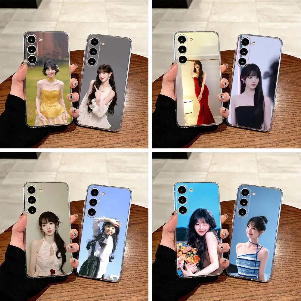 Actress Tian Xiwei Clear Phone Case for Samsung Galaxy A71, A70, A52, A51, A40, A30