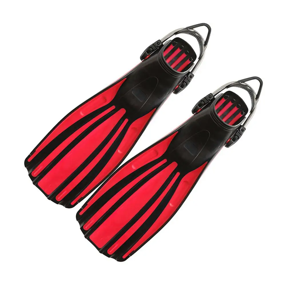 1 Pair Adjustable Swimming Fins Long Flippers Diving Shoes For Snorkeling Diving Swimming Training