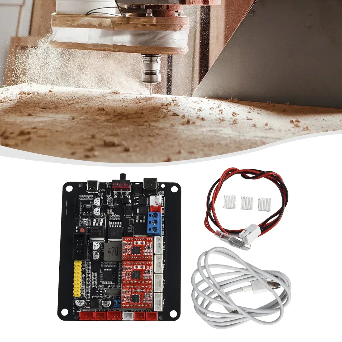 Software Controller USB GRBL Scheda controller CNC GRBL Supporto controllo offline Scheda controller Gcode Doppio Yaxis