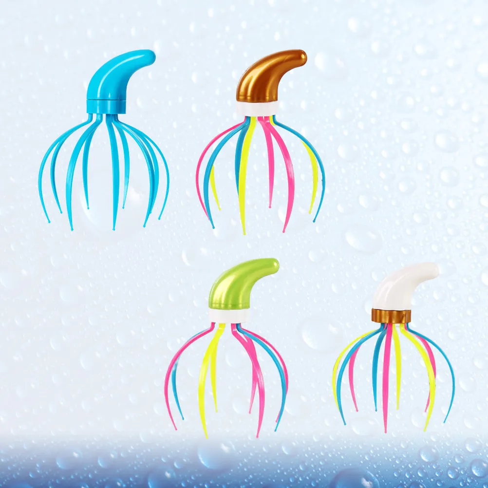 

4Pcs Head Claw Massager Lightweight Scalp Massage Tool for Deep Relaxation Promotes Blood Circulation Ideal for Travel Home