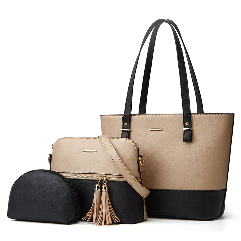 New Mother Child Bag Three Piece Set Single Shoulder Diagonal Crossbody Handheld Women's Makeup bag wallet luxury designer bags
