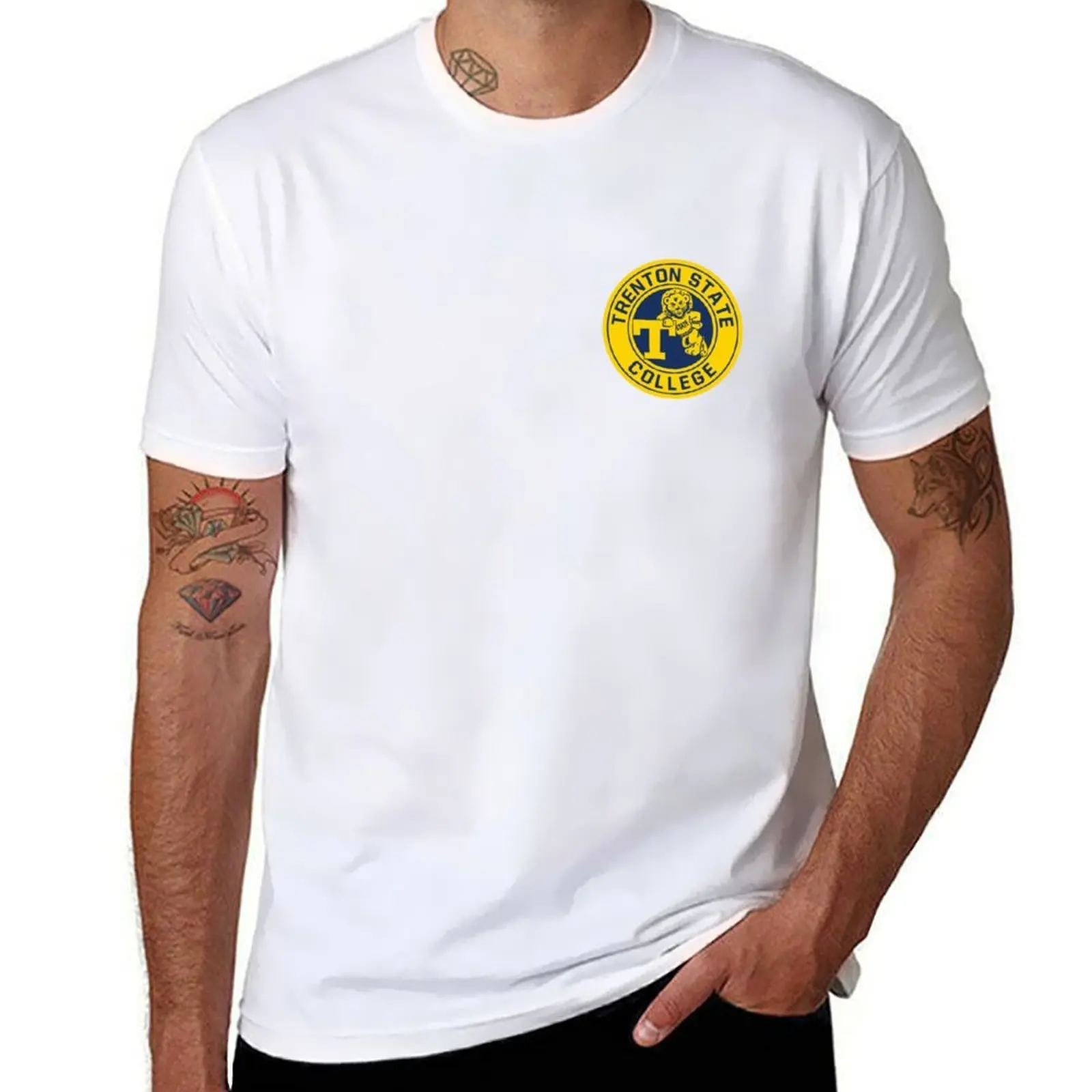 Trenton State College T-Shirt t shirt man designer t shirts for man slim fit T-Shirt