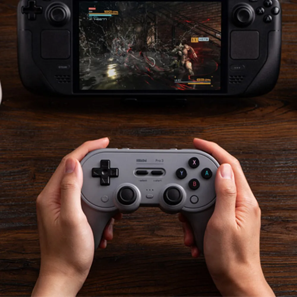 لوحة ألعاب بلوتوث 8BitDo Pro 3 مع قاعدة شحن 2.4G محول للتبديل/Windows 10 Android/SteamOS/لوحدة تحكم Apple iOS