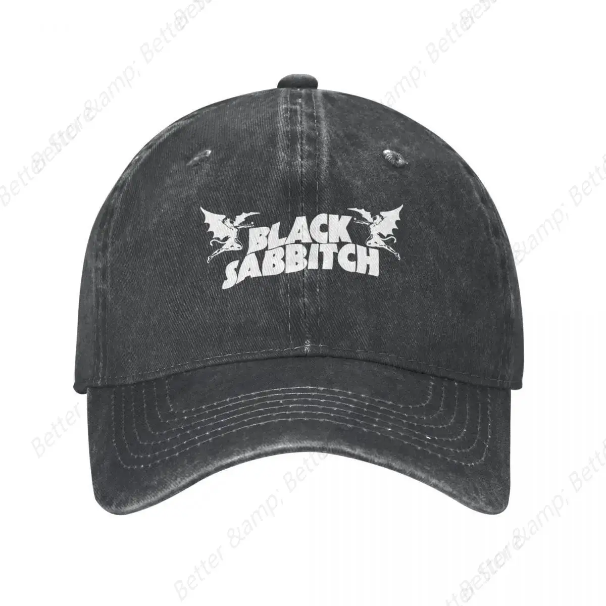 Black Sabbathe Rock Baseball Cap Casual Distressed Washed Headwear Unisex Style Outdoor Activities Gift Hats Cap