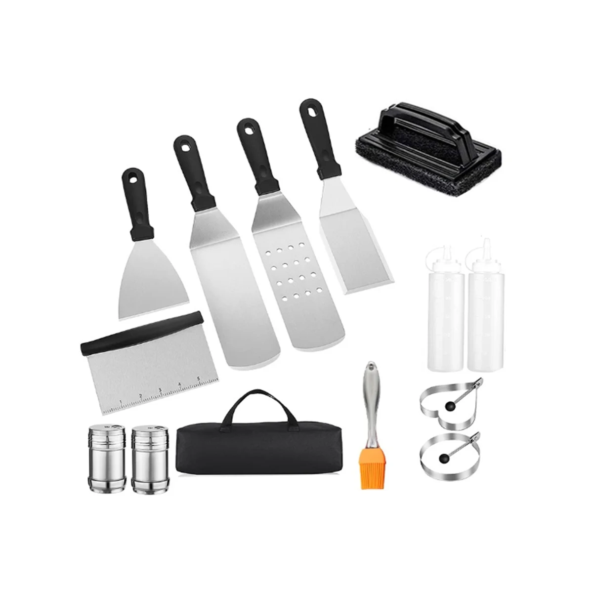 

14 шт., лопатка из нержавеющей стали для барбекю