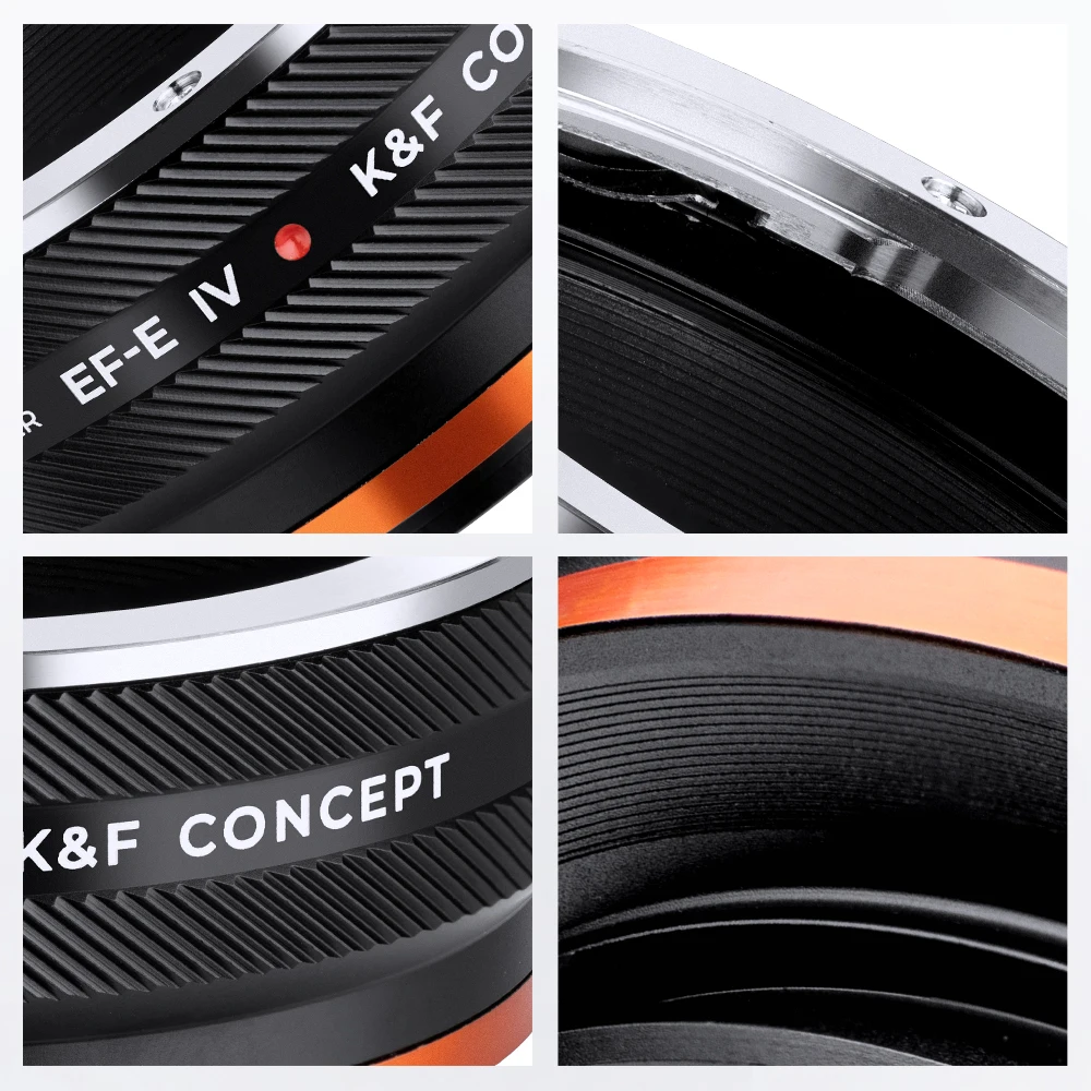 K&F Concept EOS to E IV Pro Lens Adapter for Canon EOS EF EFS to Sony a6000 a5000 A7C A7C2 A1 A9 A7S A7R2 A73 A7R4 A7R5